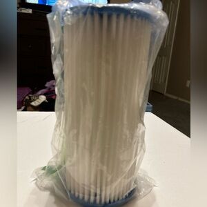 Big Blue Whole House Sediment Pleated Water Filter 20 Micron  10" x 4.5"for